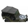 Bâche jeep Willys MB early (6 sangles)